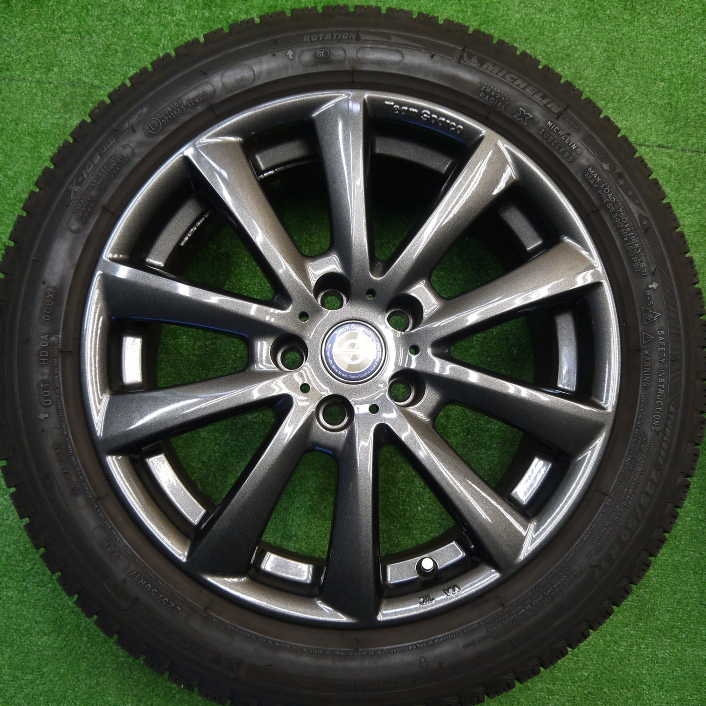 4本価格★BMW 等 225/50R17 スタッドレス ミシュラン X-ICE XI3 ZP Team Sparco チームスパルコ 17インチ PCD112/5H★5102005Hス