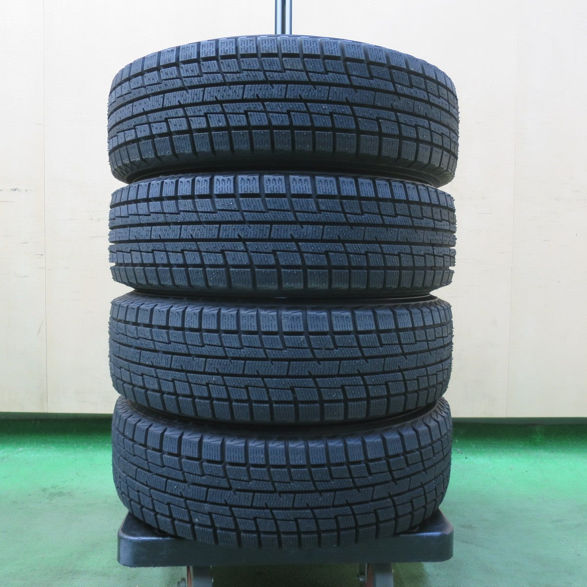 ほぼ未使用！24年★スタッドレス 155/65R13 プラクティバ アイス BP02 ヨコハマ X STYLE 社外 アルミ 13インチ PCD100/4H★6011605イス