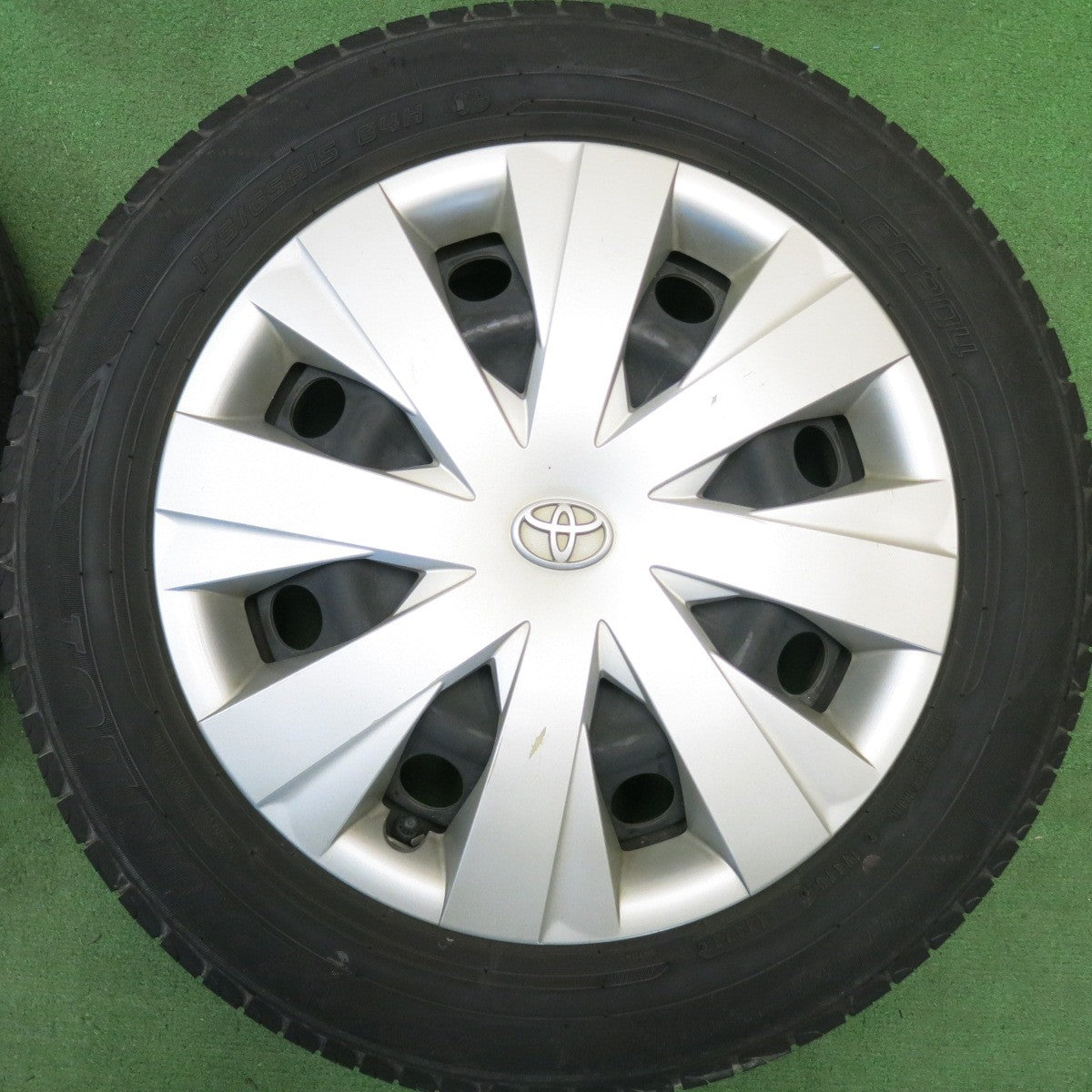 バリ溝！25年！ほぼ10分★トヨタ 160系 カローラ フィールダー 純正 スチール 175/65R15 ダンロップ エナセーブ EC204 15インチ PCD100/4H★6040502HAノ