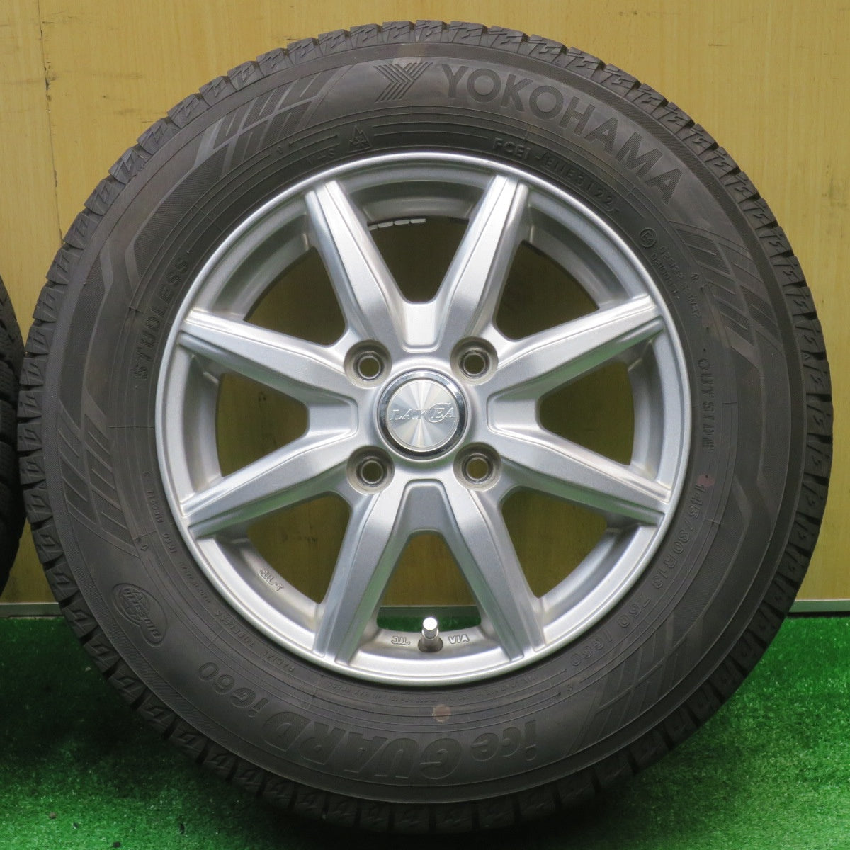 バリ溝！22年！8.5分★スタッドレス 145/80R13 ヨコハマ アイスガード iG60 LAYCEA レイシア 13インチ PCD100/4H★5110405NJス
