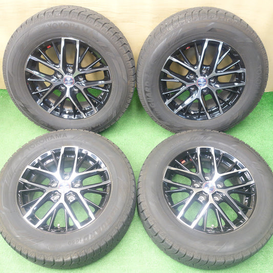 バリ溝！22年！キレイ！9.5分★スタッドレス 215/65R16 ヨコハマ アイスガード iG60 SMACK ENKEI AME スマック エンケイ 16インチ PCD114.3/5H★6021105KTス