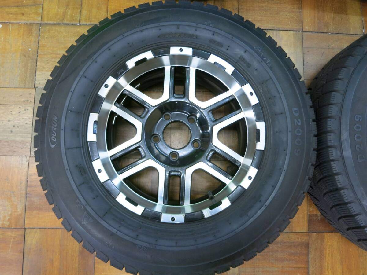 バリ溝！9.5分★ラングラー 等 265/70R17 スタッドレス デュラン D2009 社外 アルミ 17インチ DURUN PCD127/5H★2040503ヒス