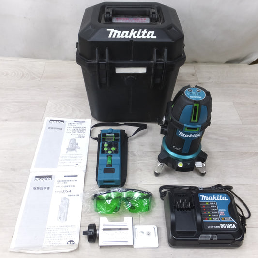 [送料無料] ◆マキタ 充電式 屋内 屋外 兼用 追尾 墨出し器 フルライン SK506GD 受光器 バッテリー 充電器 ケース 付き  墨出器 電動 工具◆