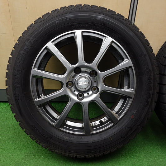 バリ溝！23年！キレイ！9.5分◎スタッドレス 215/60R16 ヨコハマ アイスガード iG52C B-Win 社外 アルミ 16インチ PCD114.3/5H◎6091801KTス