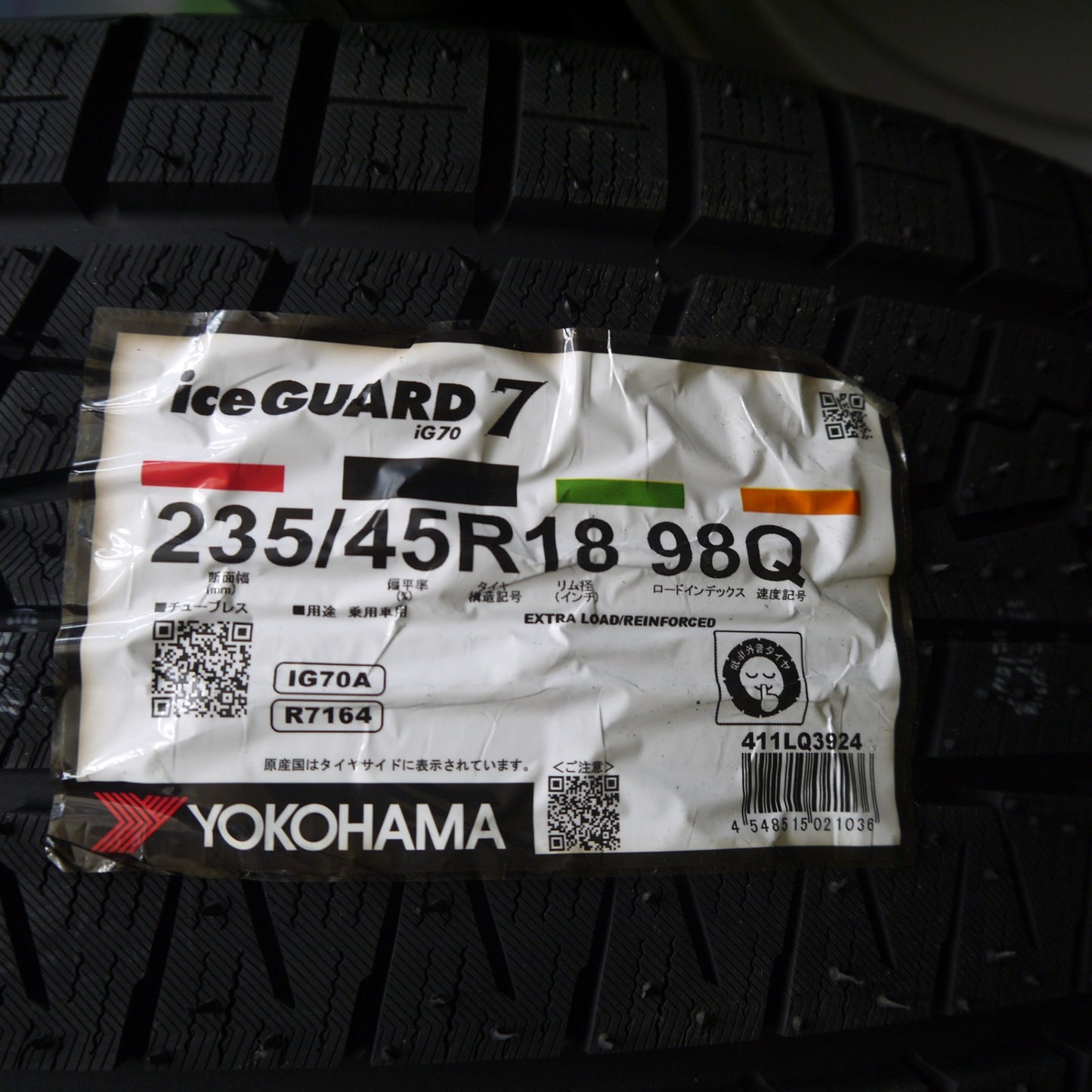 未使用！24年！センサー付★スタッドレス 235/45R18 ヨコハマ アイスガード iG70 ELBE ESTROSA MZV エステローザ 18インチ PCD114.3/5H★6031601Hス