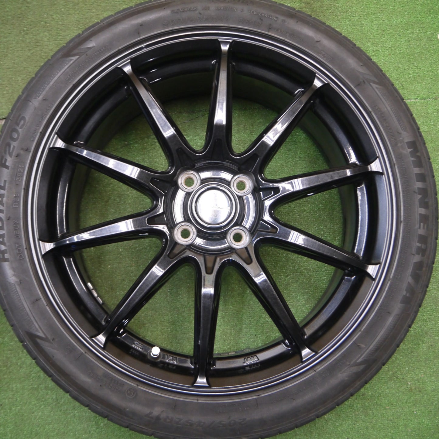 [送料無料] キレイ！21年★G-SPEED 205/45R17 ミネルバ ラジアル F205 Gスピード 17インチ PCD100/4H★5012911Hノ