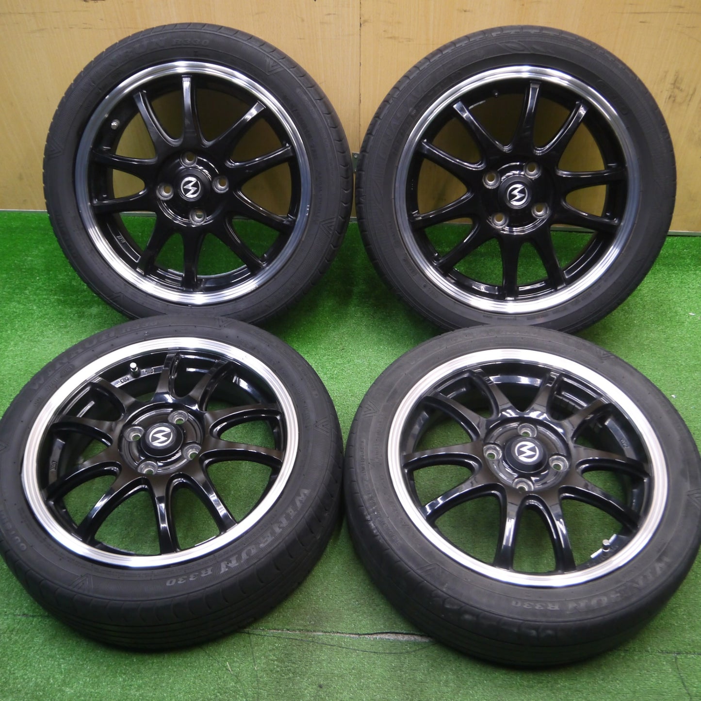 [送料無料] 4本価格！21年★S-HOLD 165/55R15 ダンロップ エナセーブ EC300+ ウィンラン R330 S-5V 軽自動車 タント N-BOX 等 PCD100/4H★4121308Hノ