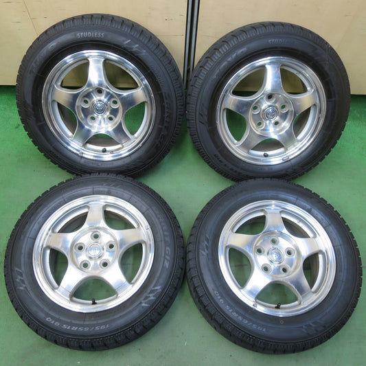 バリ溝！23年！9.5分以上★トヨタ ヴォクシー ノア 純正 195/65R15 スタッドレス トーヨー オブザーブ ガリット GIZ 15インチ PCD114.3/5H★5093013イス