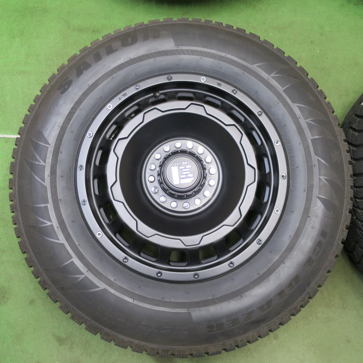 バリ溝！23年！キレイ！9分★スタッドレス 265/70R17 サイルン ICE BLAZER WST3 LEXXEL WHEEL レクセル 17インチ PCD139.7/6H★6060301NGス