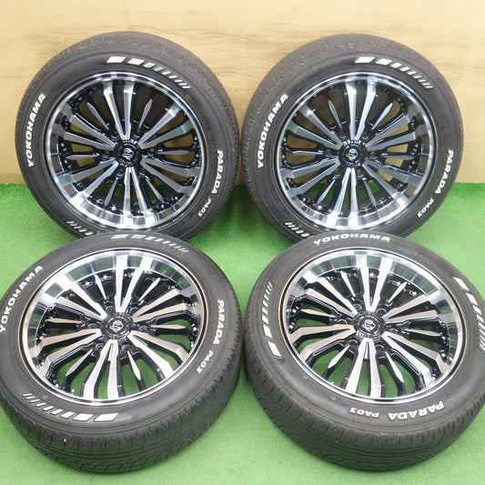 バリ溝！25年！キレイ！9.5分◎阿修羅 BLUME 225/50R18 C 107/105H ヨコハマ PARADA PA03 アシュラ ブルーム 18インチ PCD139.7/6H◎6090301KTノ