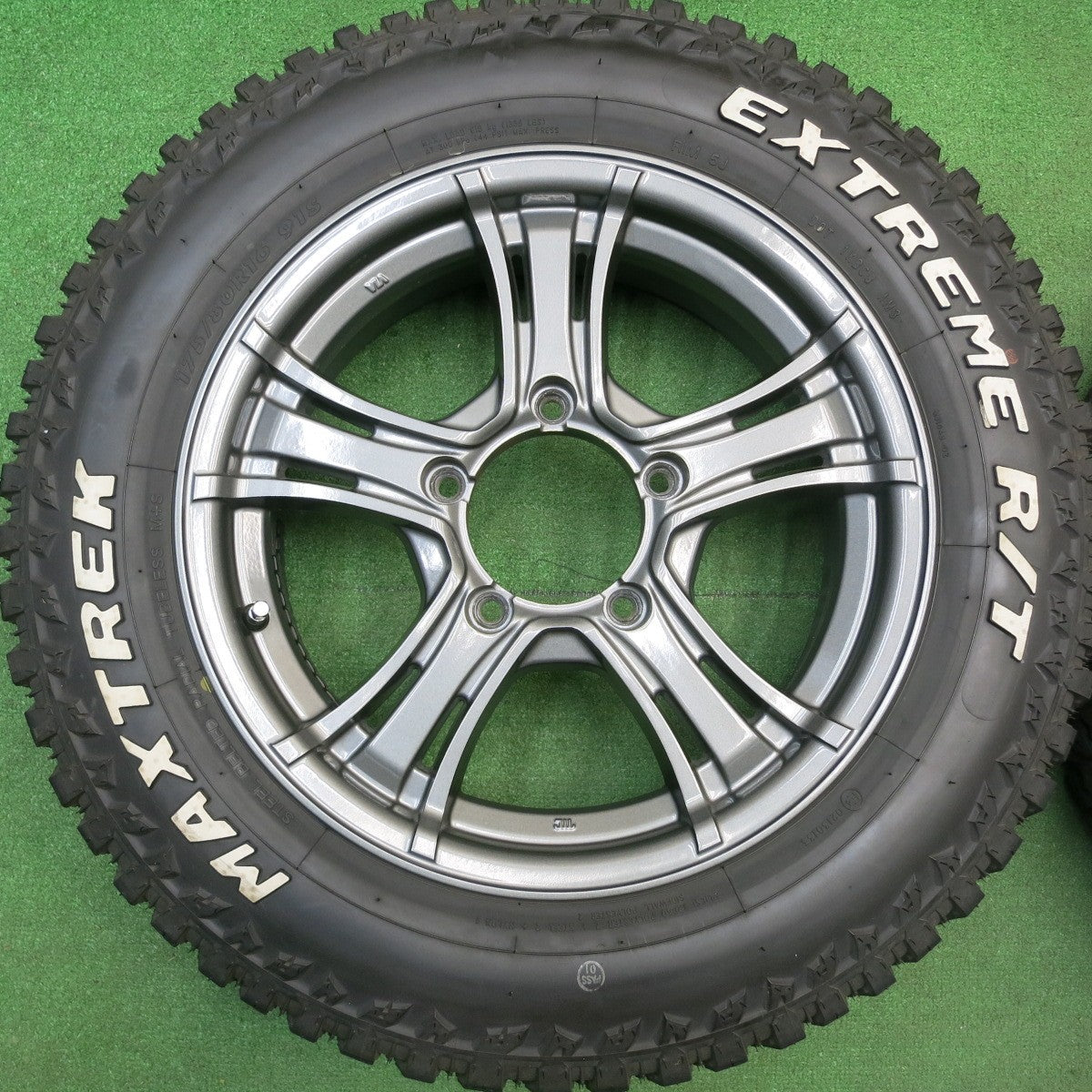 キレイ！23年★ジムニー KIRCHEIS X 175/80R16 マックストレック EXTREME R/T ホワイトレター キルヒアイス 16インチ PCD139.7/5H★6011802HAノ