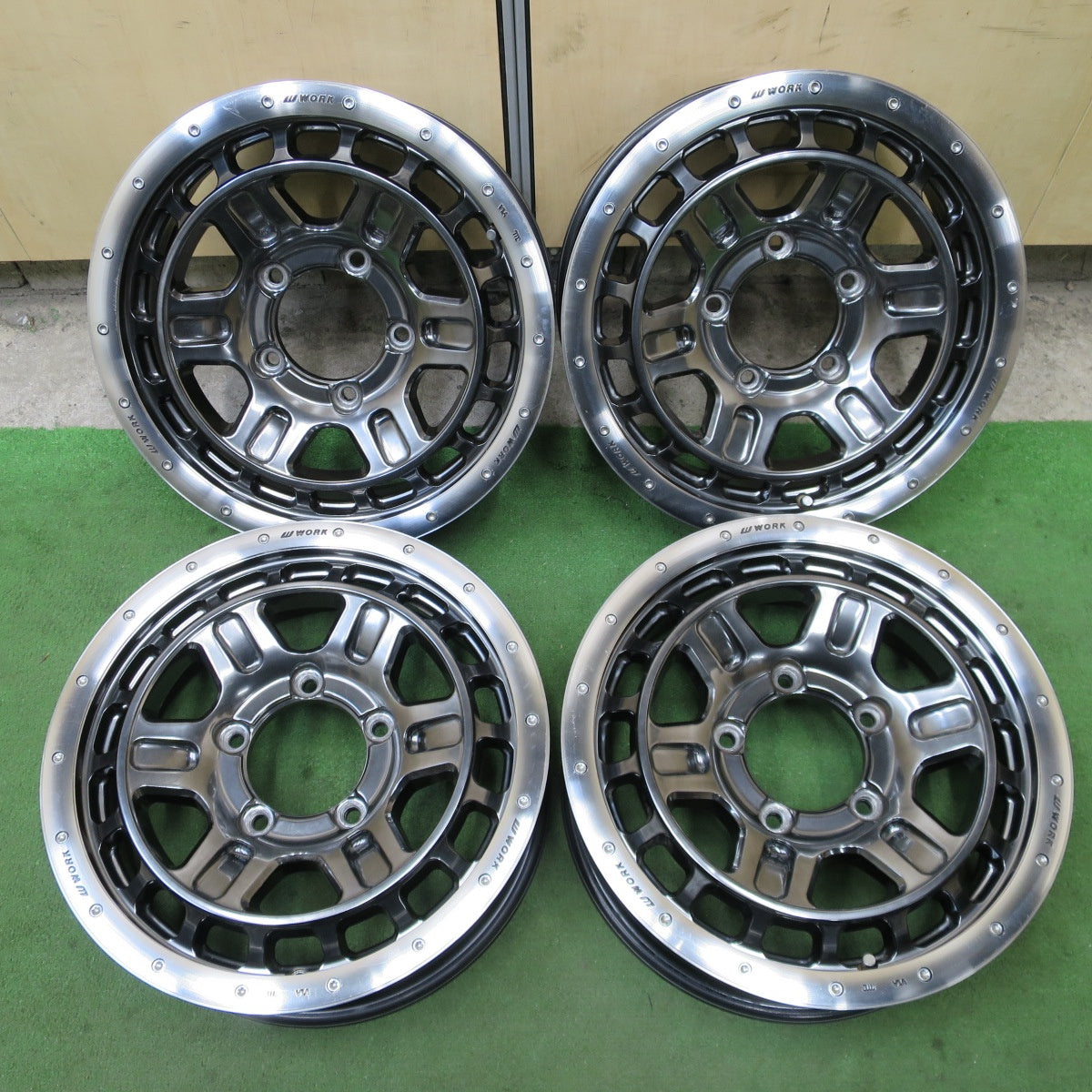 4本価格★WORK CRAG T-GRABIC II CG-TG2 16インチ ホイール ワーク 16×5.5J PCD139.7/5H★6032303NGホ