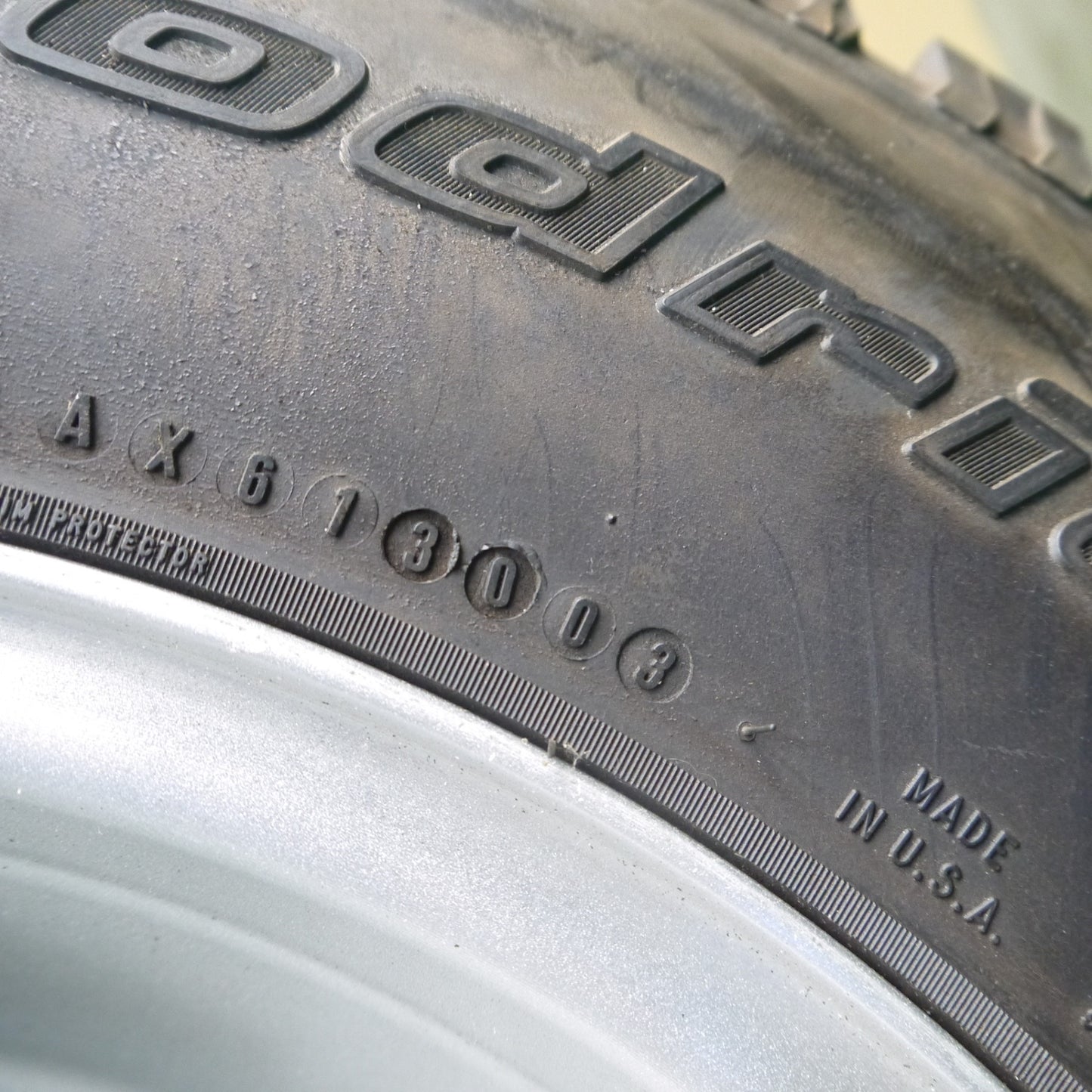 新車外し！1本★ハマー H2 純正 315/70R17 121/118R BFグッドリッチ All-Terrain T/A KO 17インチ PCD165.1/8H★5100801Hノ