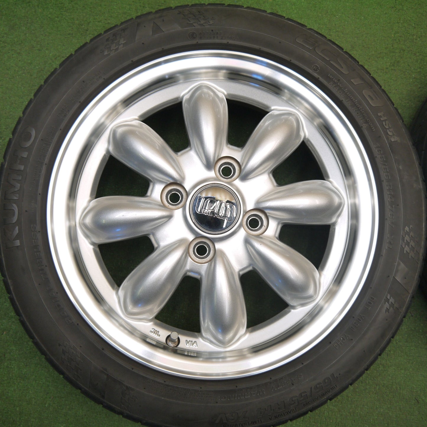 キレイ★165/55R14 クムホ ECSTA HS51 LaLa Palm ララパーム 14インチ エクスタ PCD100/4H★6021003Hノ