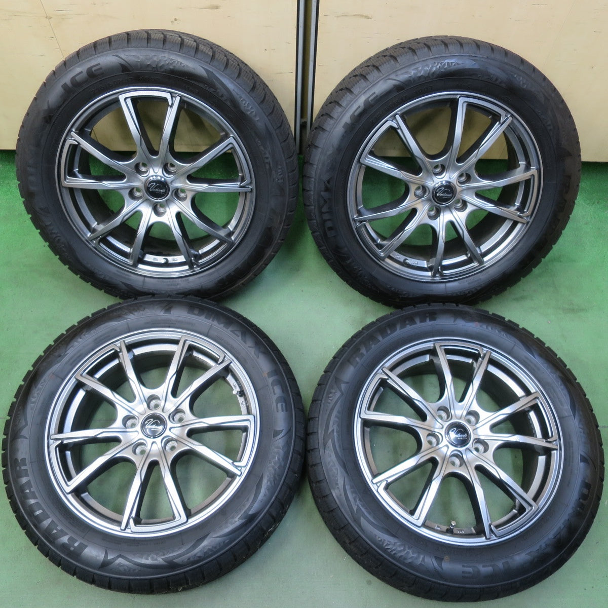 超バリ溝！9.5分以上◎スタッドレス 215/60R17 レーダー DIMAX ICE Verthandi ヴェルザンディ 17インチ PCD114.3/5H◎6071410イス
