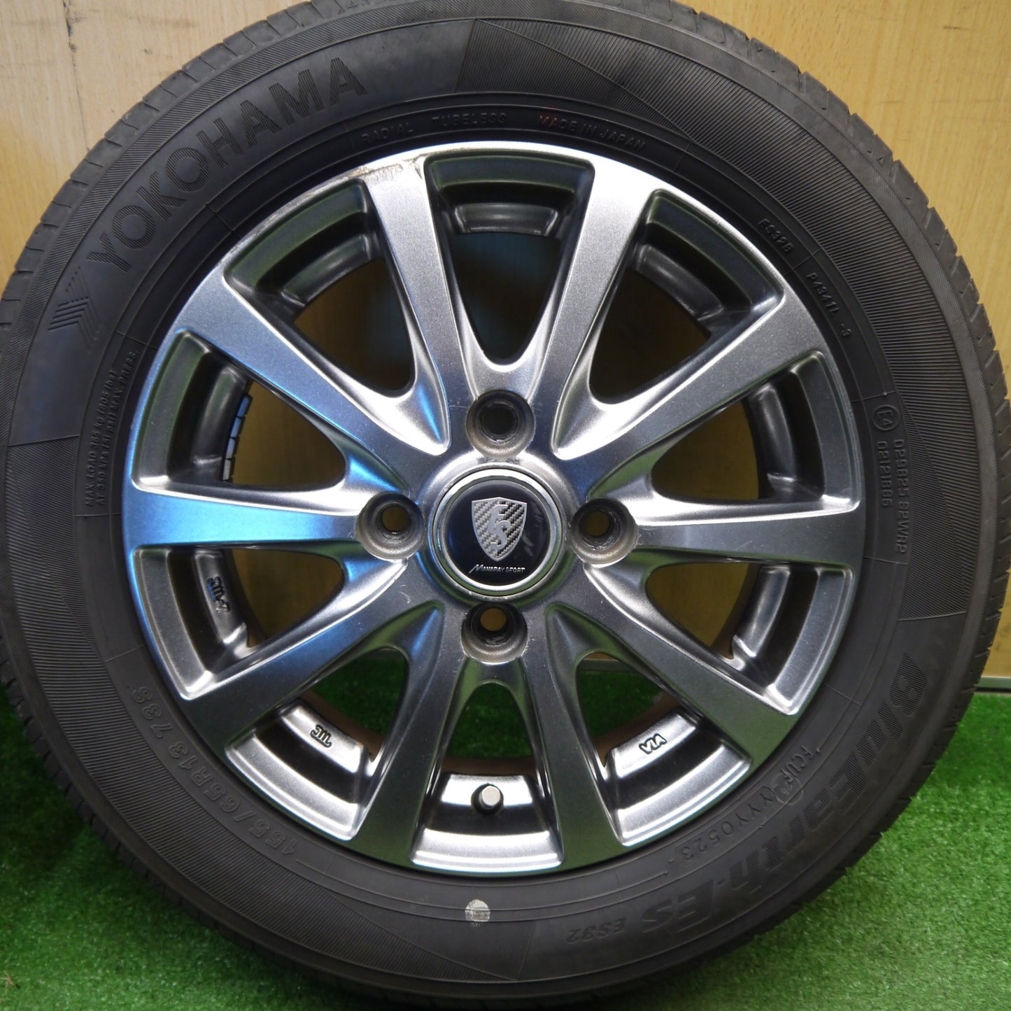 4本価格！23年★155/65R13 ヨコハマ BluEarth-ES ES32 MANARAY SPORT マナレイ スポーツ 13インチ PCD100/4H★6021306Hノ