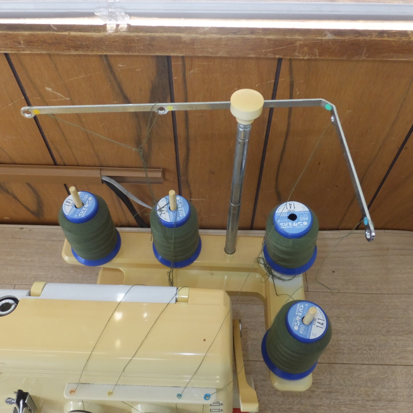 [送料無料] 現状品★ジューキ JUKI ベビーロック baby lock PRO LINE ロックミシン BL4-828DF　KNIT SEWING CLUB KIMIE SATO★