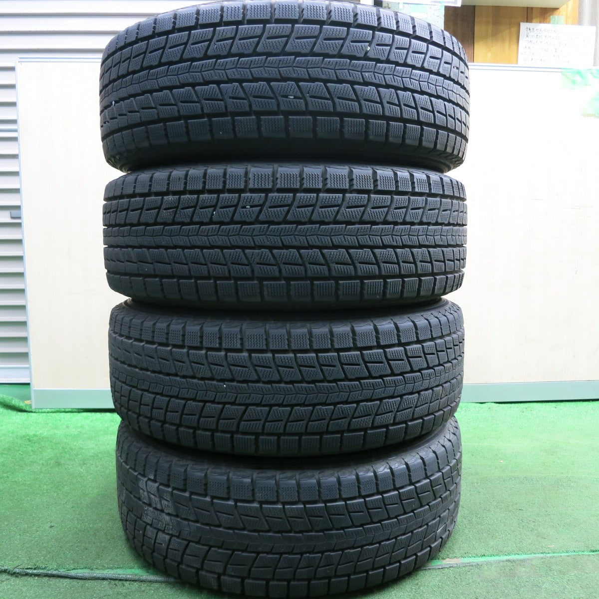 *送料無料* バリ溝！9分★スバル フォレスター 純正 225/60R17 スタッドレス ダンロップ ウインターマックス SJ8 17インチ PCD100/5H★4051706HAス