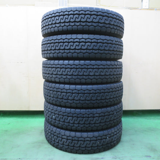 バリ溝！25年！9.5分！6本★トラック タイヤ 205/85R16 117/115N ブリヂストン エコピア M812 ミックス オールシーズン 16インチ★5101003イスタ