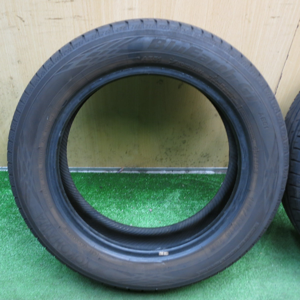 バリ溝！23年！8.5分！2本◎155/65R14 ヨコハマ BluEarth-GT AE51 タイヤ 14インチ ブルーアース N-BOX スペーシア ワゴンR ムーヴ 等◎6092304KKノタ