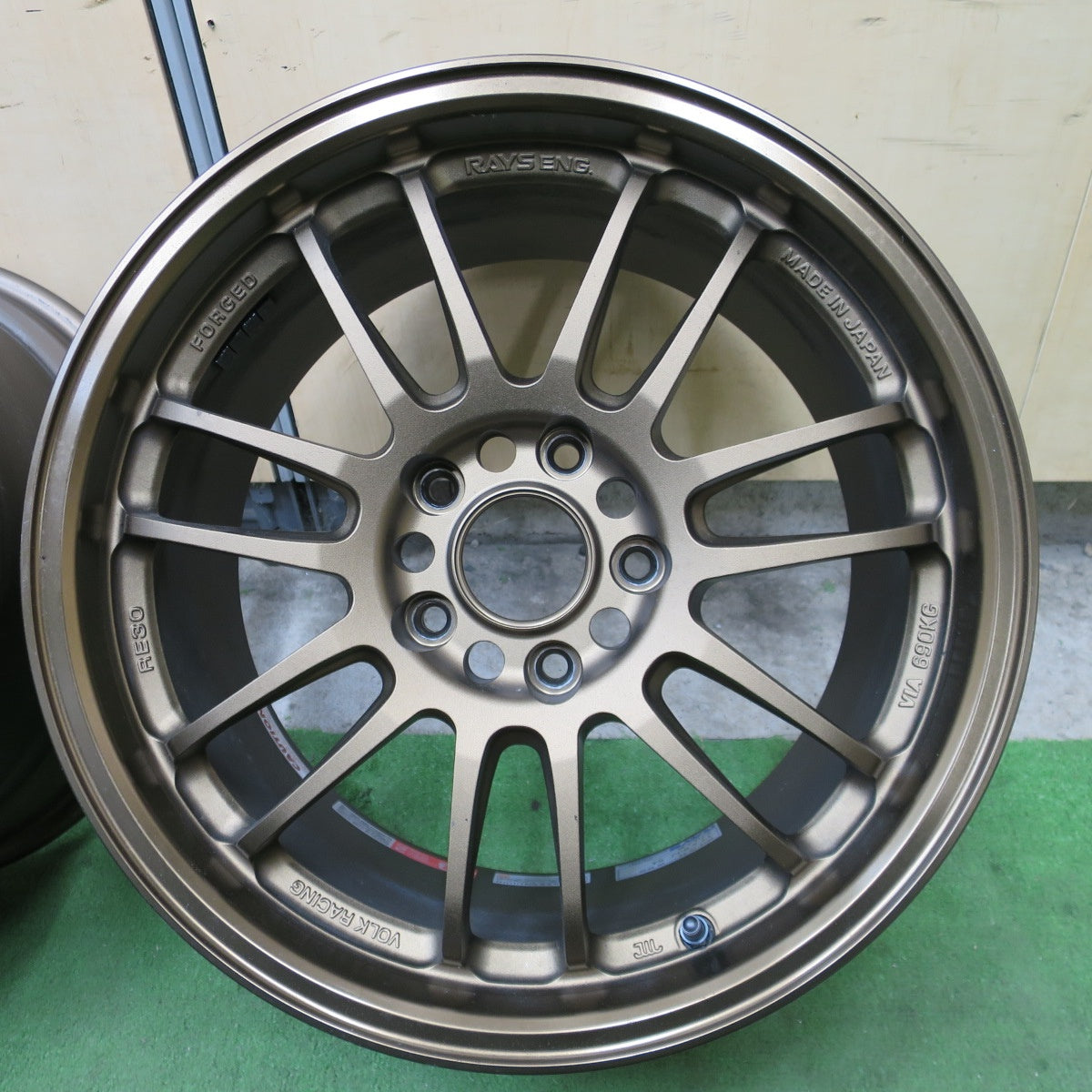 キレイ★RAYS VOLK RACING VR RE30 FORGED 17インチ レイズ ボルクレーシング 鍛造 17×9JJ PCD114.3/5H★6032402NGホ