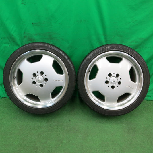 *送料無料* 2本価格★ベンツ Eクラス W210 純正 AMG 265/35R18 ミシュラン パイロット プレセダ 18インチ PCD112/5H★4051010ナノ