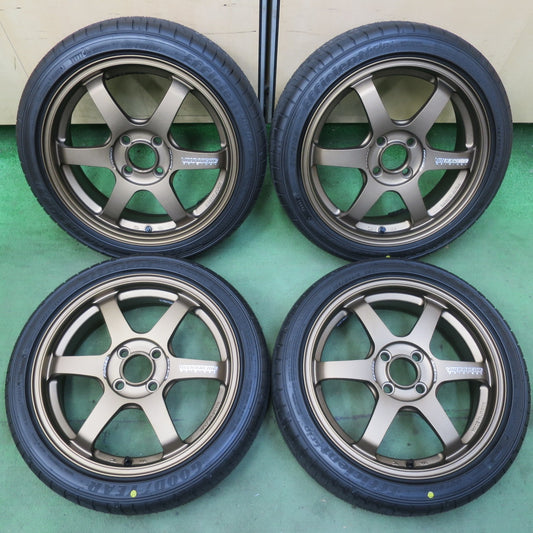 未使用！25年★RAYS TE37 SONIC 鍛造 165/50R16 グッドイヤー EfficientGrip Comfort 16インチ レイズ 軽サイズ PCD100/4H★5092913イノ
