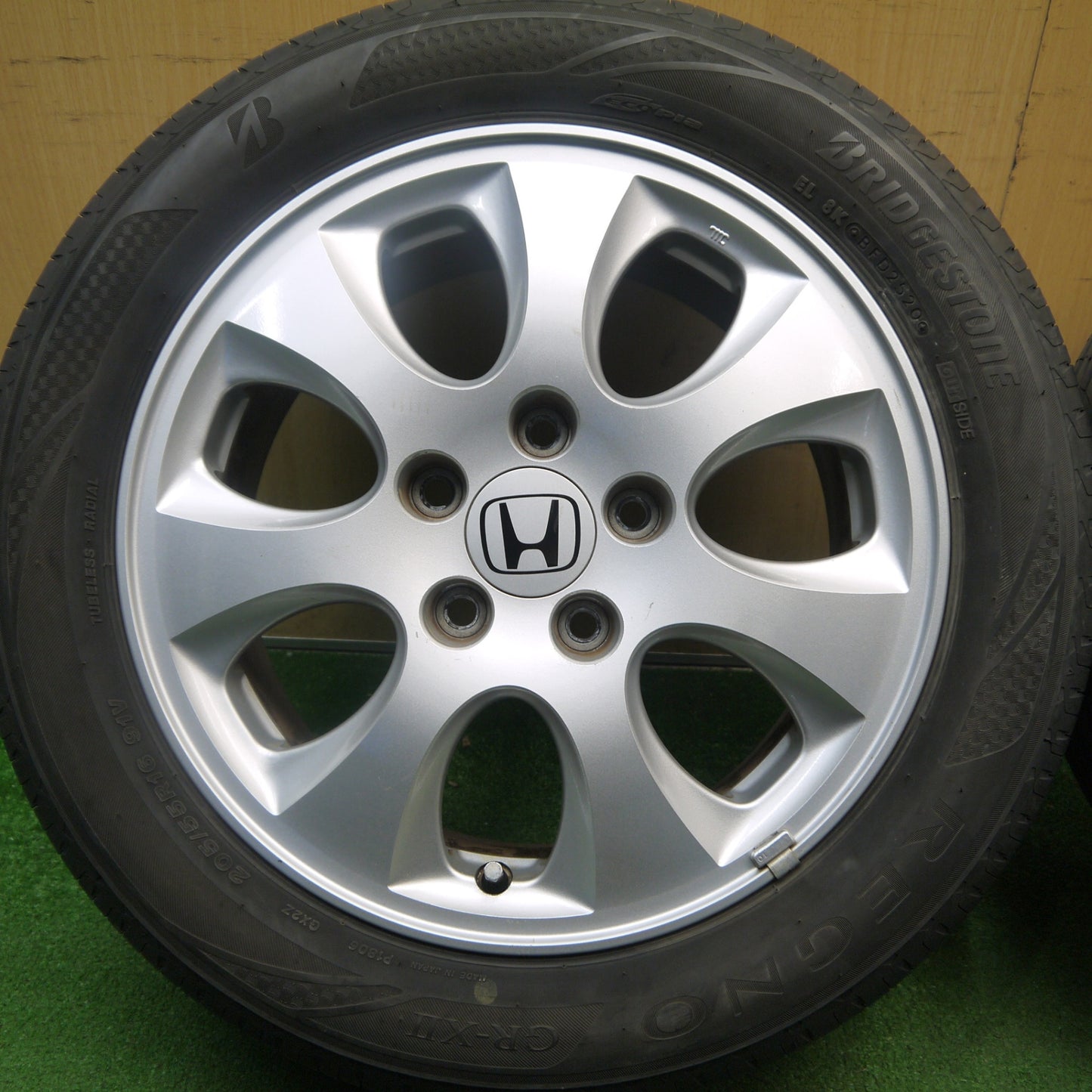 バリ溝！キレイ！9分★ホンダ アコード 純正 205/55R16 ブリヂストン レグノ GR-X2 16インチ PCD114.3/5H★6041005Hノ