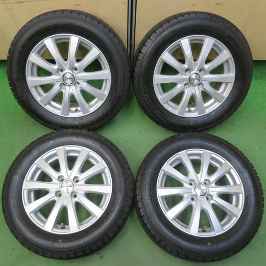 バリ溝！22年！キレイ！9.5分以上★スタッドレス 185/65R15 グッドイヤー アイスナビ7 ravrion RS01 ラブリオン 15インチ PCD100/4H★5060903イス