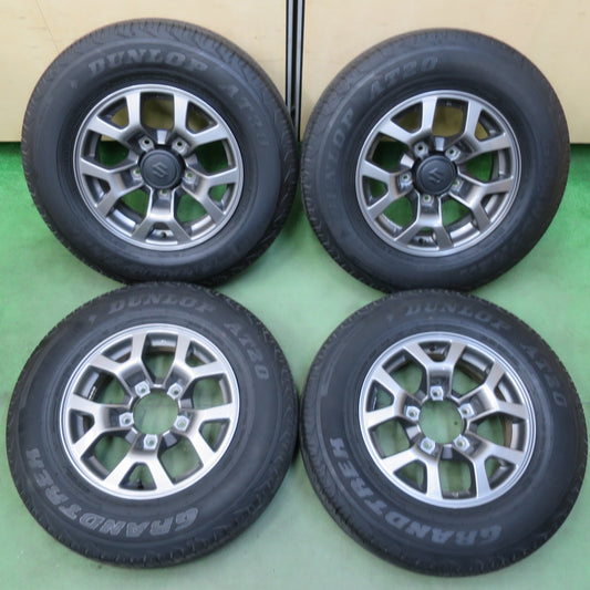 キレイ！23年★スズキ ジムニー シエラ 純正 195/80R15 ダンロップ AT20 グラントレック 15インチ PCD139.7/5H★5111208イノ