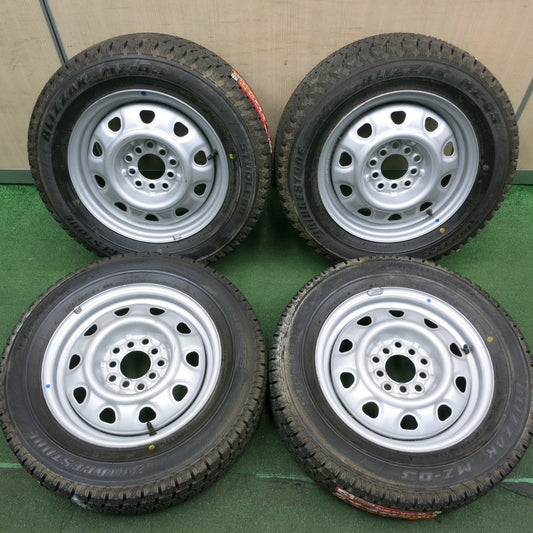 *送料無料* 未使用★スタッドレス 185/65R14 ブリヂストン ブリザック MZ-03 スチール 14インチ PCD100 114.3/5H マルチ★4043005HAス