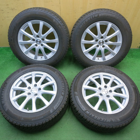 バリ溝！24年！キレイ！ほぼ10分★スタッドレス 225/65R17 ミシュラン X-ICE SNOW SUV ravrion RS01 ラブリオン 17インチ PCD114.3/5H★5051106HAス