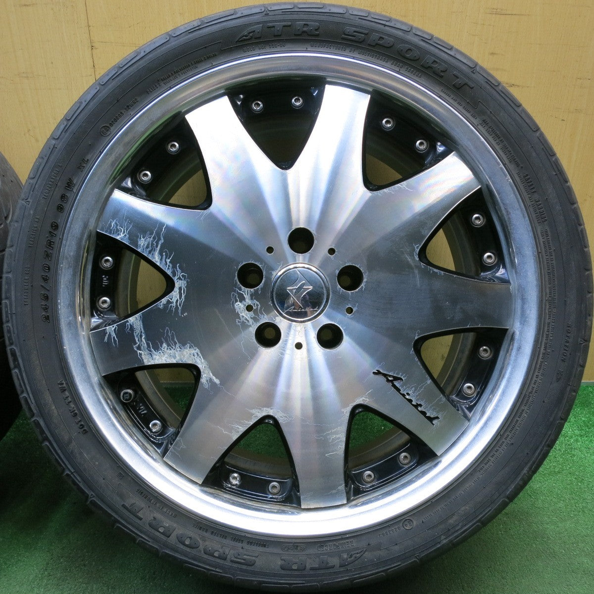 4本価格◎Amistad クラウド 245/40R19 ATR SPORT アミスタット ATRスポーツ 19インチ PCD114.3/5H◎6061301HAノ