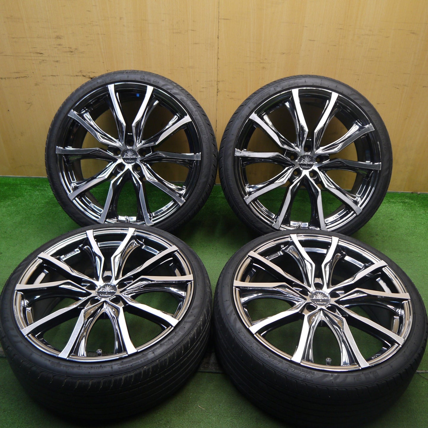 4本価格★プリウス 等 kranze VERAE 225/35R19 ナンカン NOBLE SPORT NS-20 クレンツェ ヴェラーエ 19インチ PCD100/5H★5072506Hノ