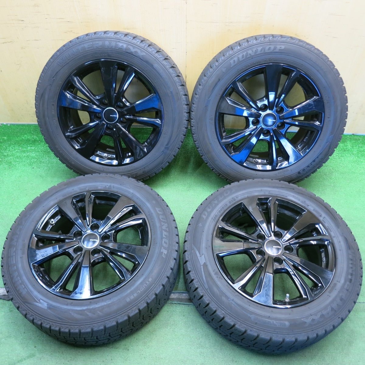 バリ溝！9分◎ジープ 等 smartline 365 205/60R16 スタッドレス ダンロップ ウインターマックス WM02 スマートライン 16インチ PCD110/5H◎6072605HAス