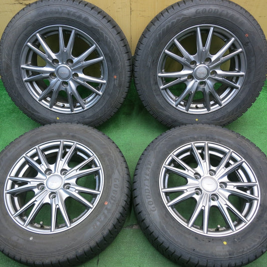 バリ溝！22年！キレイ！9分★スタッドレス 195/65R15 グッドイヤー アイスナビ8 VELVA KEVIN ヴェルヴァ 15インチ PCD114.3/5H★5050405NJス