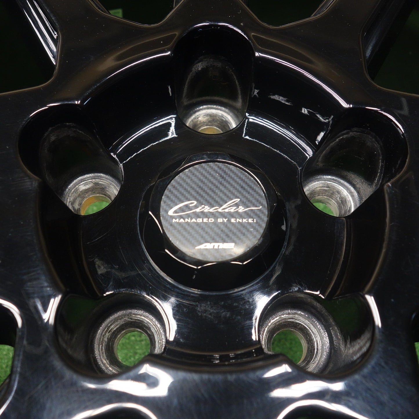 4本価格◎スタッドレス 225/45R18 トーヨー オブザーブ GIZ2 Circlar ENKEI AME サーキュラー エンケイ 18インチ PCD114.3/5H◎6061901KTス