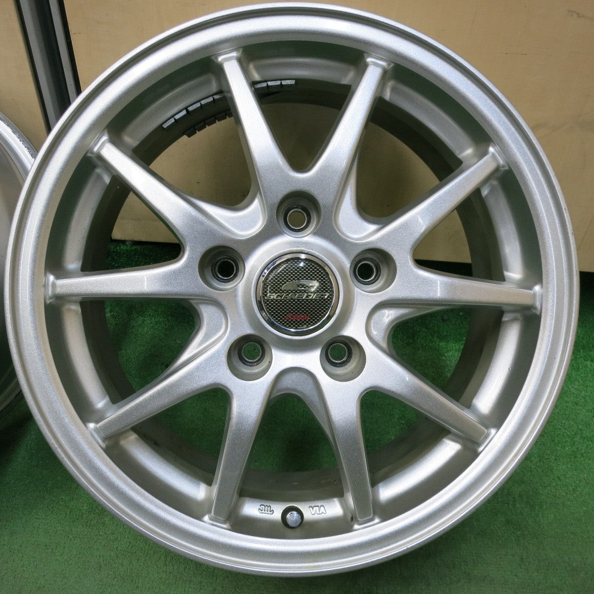 [送料無料] キレイ★SCHNEIDER ATECH シュナイダー エーテック 15インチ ホイール 15×6J PCD114.3/5H★5031406SYホ