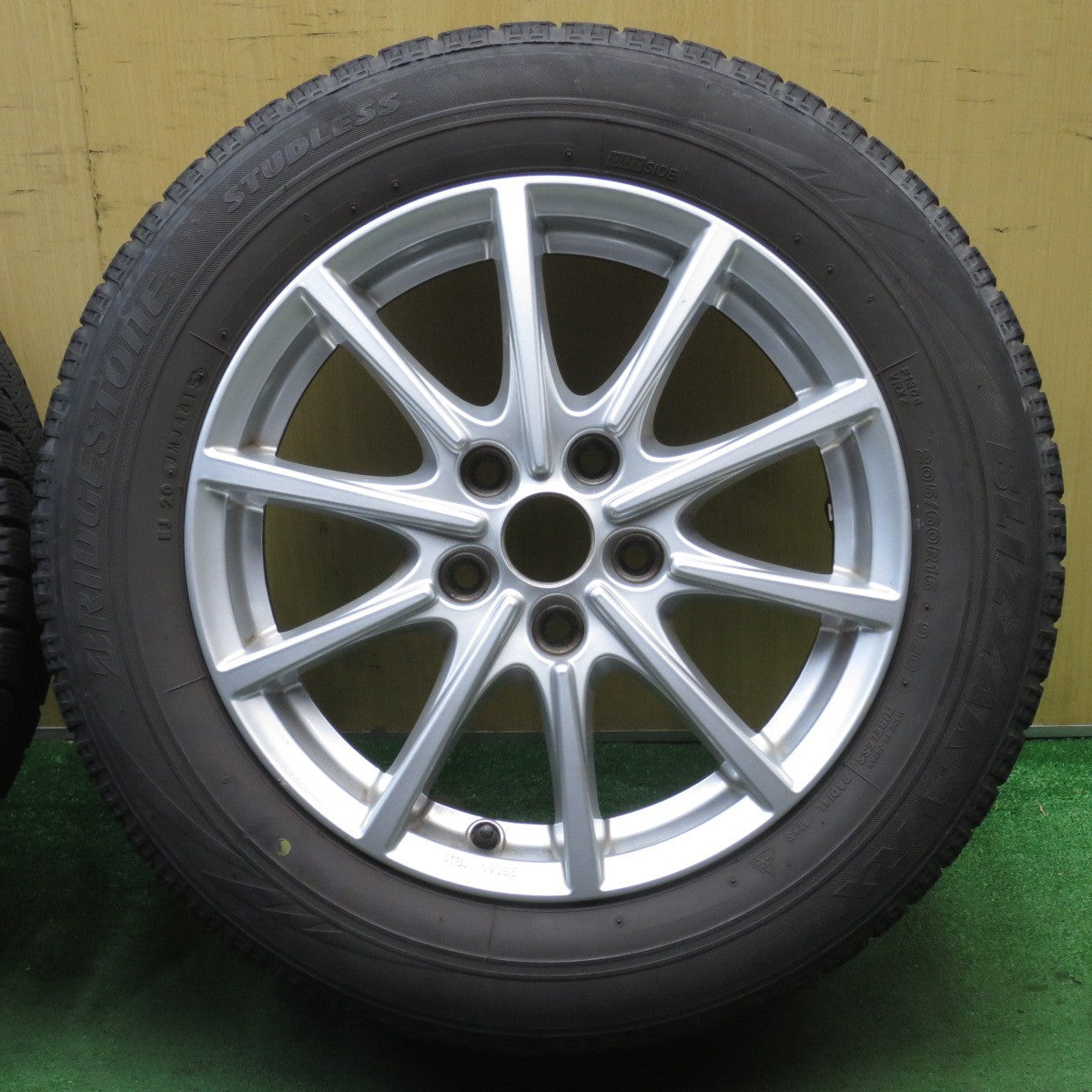 4本価格★ベンツ 等 BORBET CMA 205/60R16 スタッドレス ブリヂストン ブリザック VRX 16インチ ボルベット PCD112/5H★5072401NJス