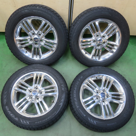 バリ溝！9.5分★日産 E51 エルグランド 純正 AUTECH 215/60R17 スタッドレス トーヨー ウインター トランパス TX オーテック 17インチ PCD114.3/5H★6050516イス