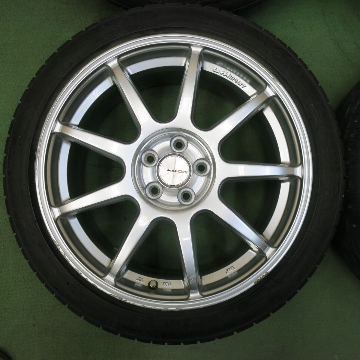 バリ溝！23年！9.5分★カローラ ツーリング 等 215/45R17 ダンロップ エナセーブ EC204 LM-QR 17インチ PCD100/5H★5050211SYノ