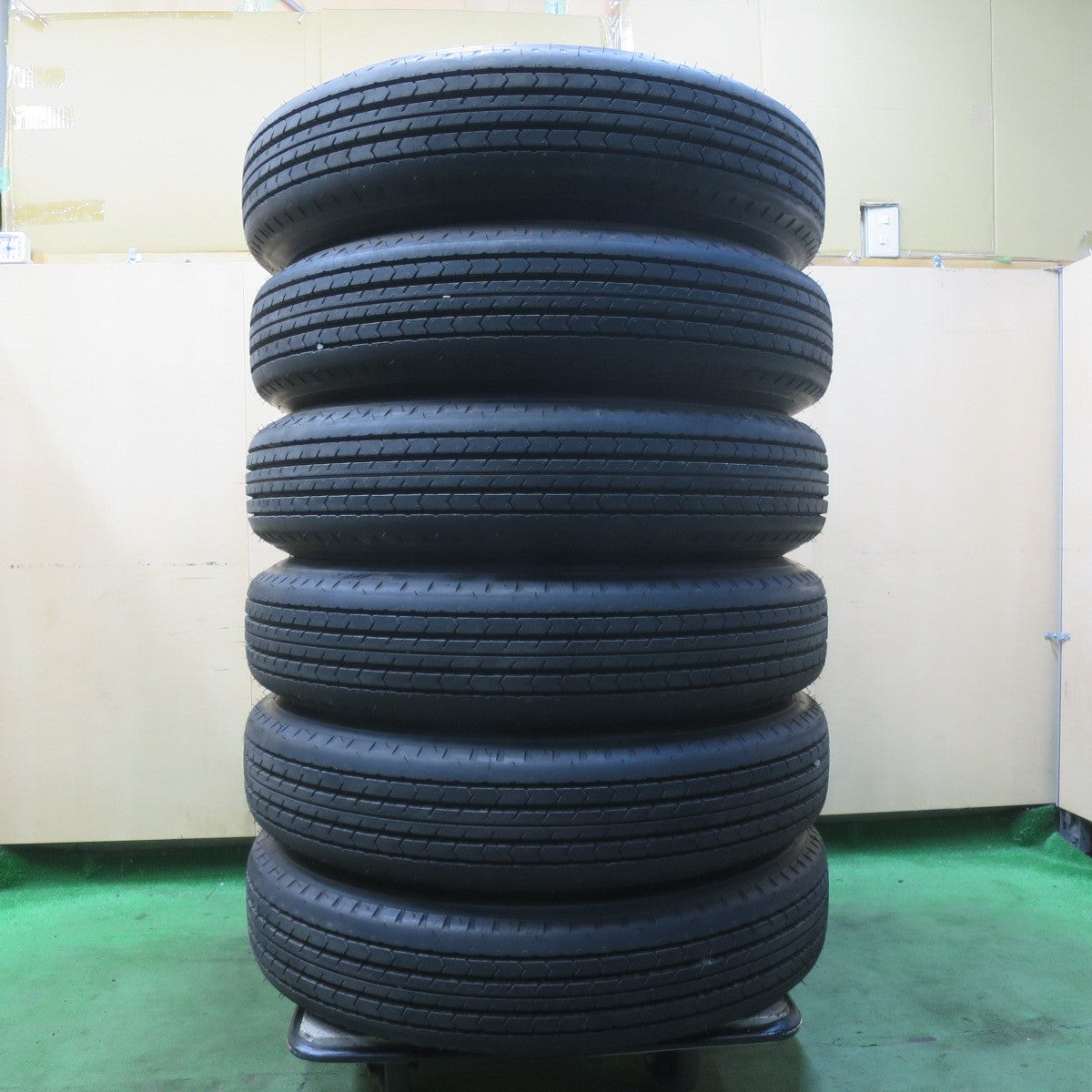 新車外し！25年！ほぼ未使用！6本★トラック タイヤ 225/80R17.5 123/122L ダンロップ SP110 17.5インチ★5122014イノタ