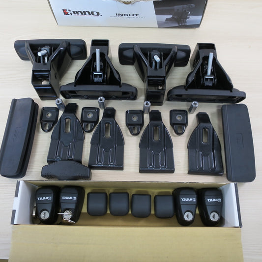 鍵付き☆inno. カーメイト スクエアベースステー INSUT システム キャリア & ウィンター キャリア 取付 フック セット K320 イノー カー パーツ☆ [送料無料]