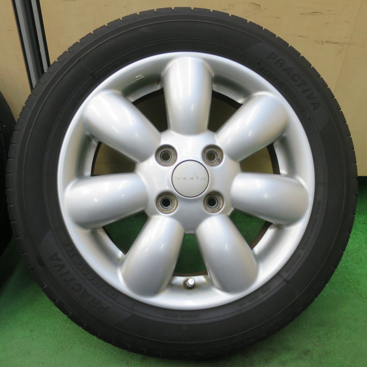 [送料無料] キレイ★スズキ ラパン 純正 155/65R14 プラクティバ ヨコハマ製 14インチ PCD100/4H★5031803イノ