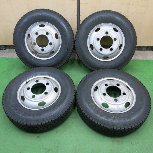 バリ溝！22年！9.5分以上★トラック タイヤ 195/85R16 114/112L スタッドレス ブリヂストン ブリザック W979 TOPY スチール 116.5-8TC PCD203.2/5H★5021906ナス