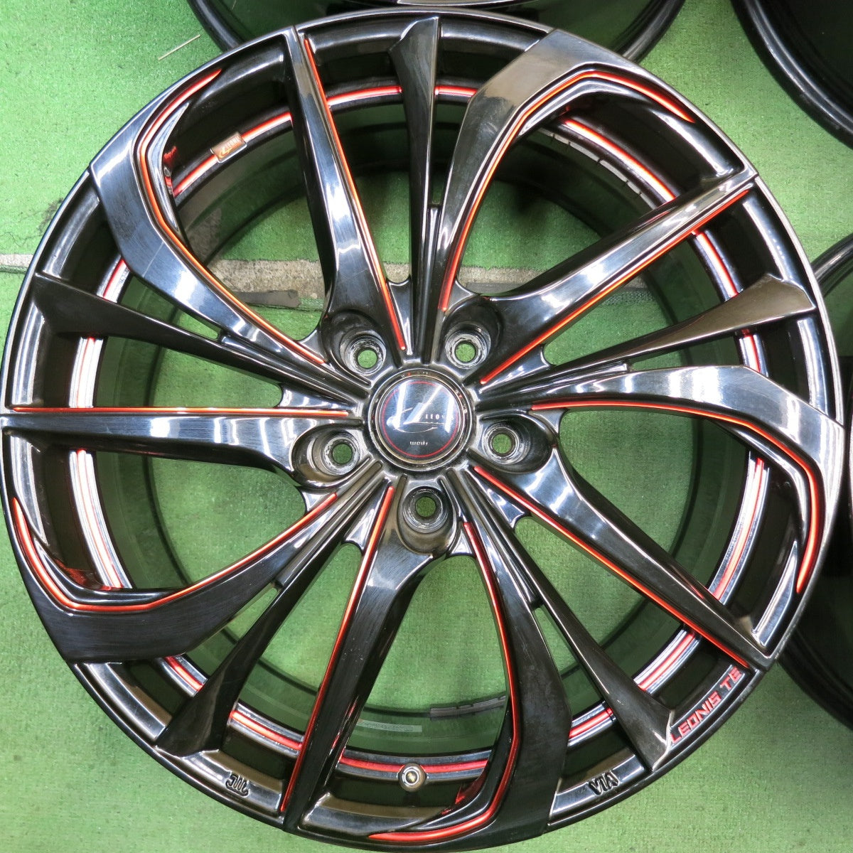 4本価格◎LEONIS TE weds 19インチ ホイール レオニス ウェッズ 19×8J PCD114.3/5H◎6080801HAホ