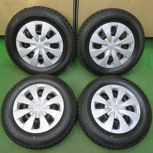 未使用！22年★トヨタ カローラ ツーリング 純正 スチール 195/65R15 スタッドレス ブリヂストン アイスパートナー2 15インチ PCD100/5H★5072802イス