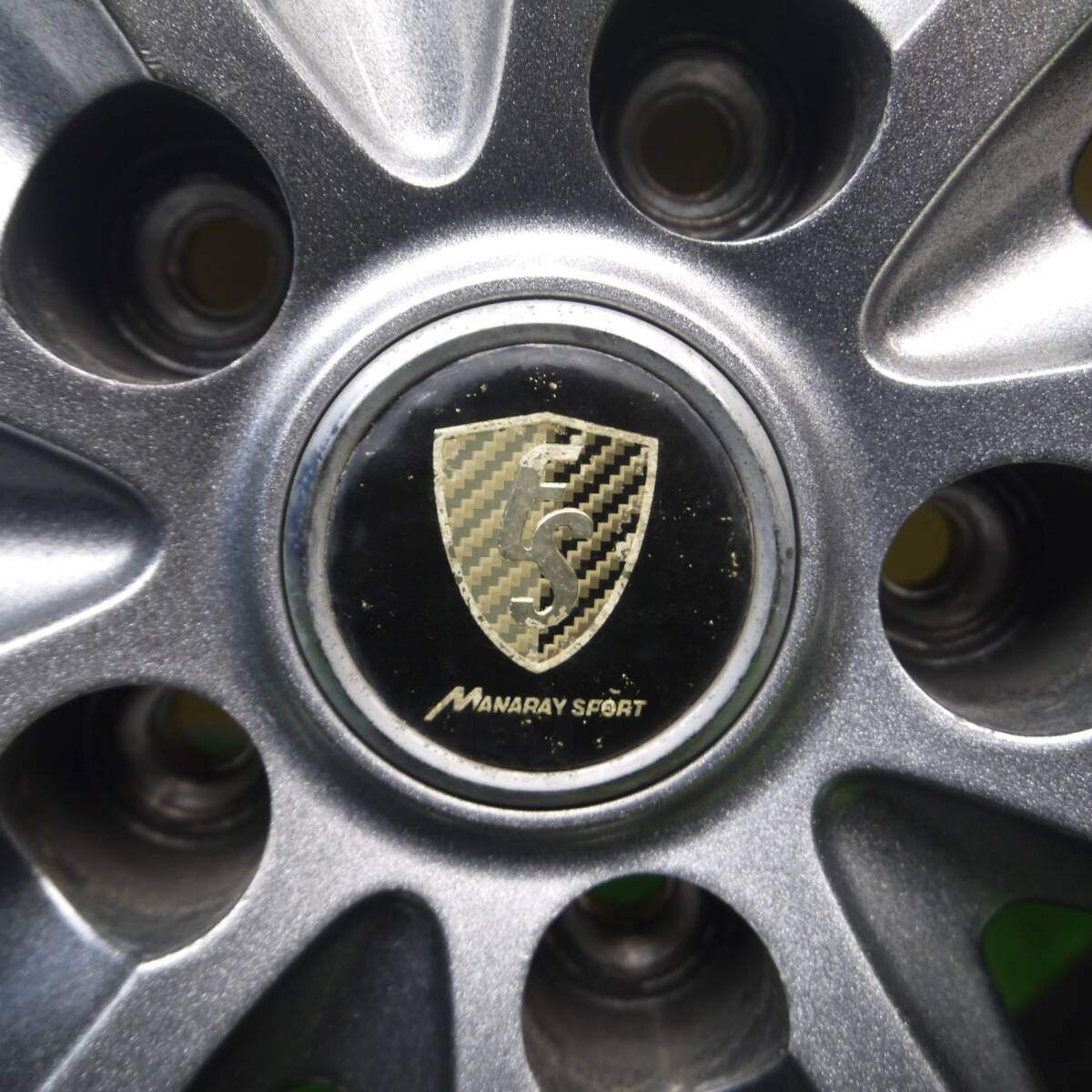 バリ溝！21年！キレイ！9.5分★スタッドレス 225/65R17 ブリヂストン ブリザック DM-V3 MANARAY SPORT マナレイスポーツ 17インチ PCD114.3/5H★5030306Hス