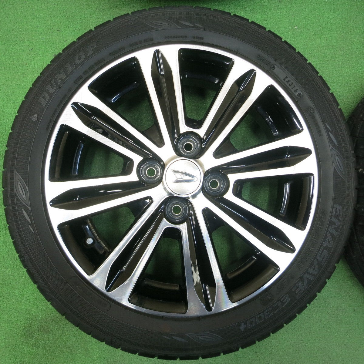 *送料無料* 4本価格★ダイハツ タント カスタム 純正 165/55R15 ダンロップ エナセーブ EC204 EC300+ 15インチ PCD100/4H★4040605イノ