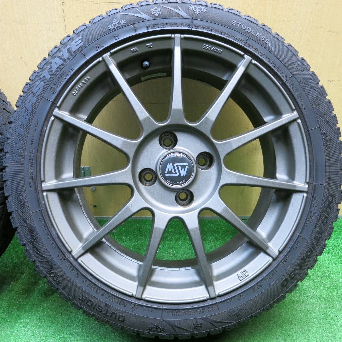4本価格★プジョー 等 MSW 85 O・Z 225/45R17 スタッドレス インターステート DURATION 30 OZ 17インチ PCD108/4H★5123111HAス